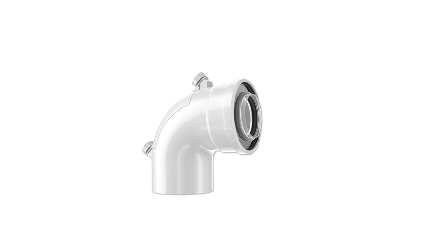 Bosch FC-CER60-87 Koncentrikus könyök 87°-os, O60/100 mm, tisztítónyílással