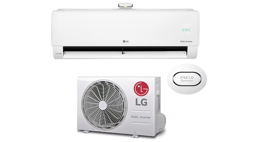 LG Dual Cool&Pure AP12RK oldalfali split klíma csomag 3,5 kW