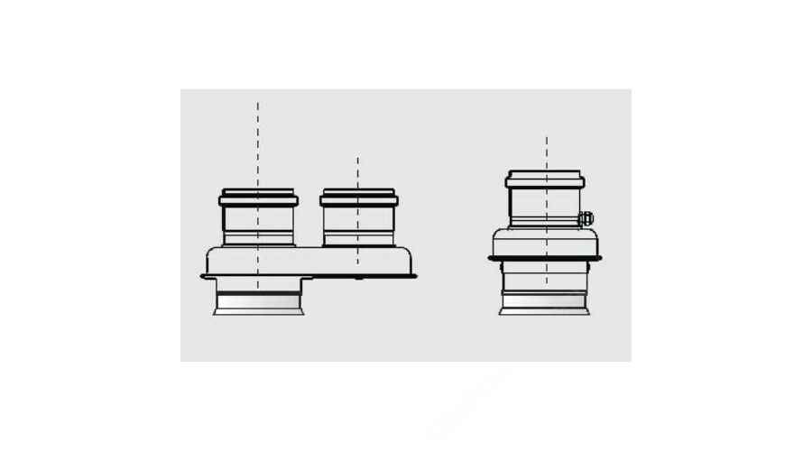 [3580784] Ariston 80/125-80/80 Pps indító idom szétválasztott rendszerhez, Genus Premium H