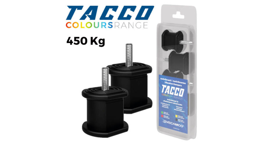 VECAMCO TACCO 9898-040 (450kg) 4db/csomag fekete Klíma kültéri rezgéscsillapító gumibak