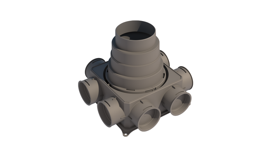 UBBINK Elosztó doboz (keskeny) 1 soros 8  csatl. Pont