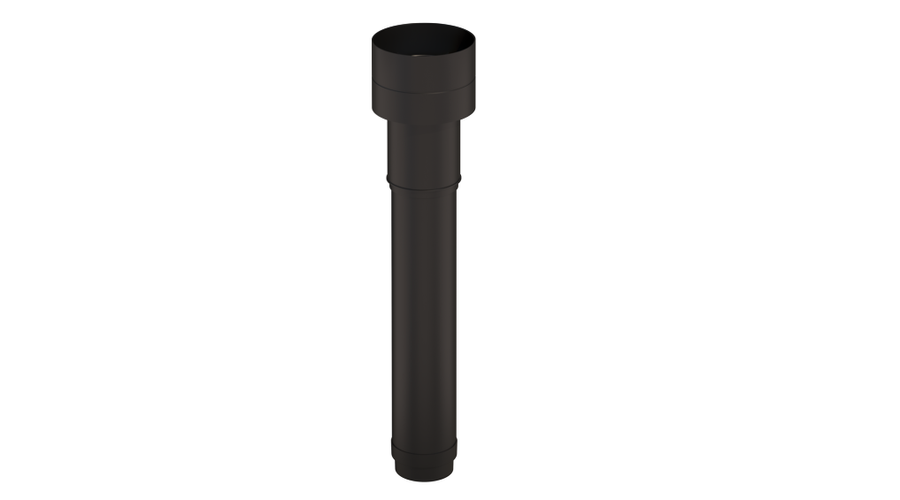 UBBINK Tetőátvezető idom 1100mm, DN125 (fekete)