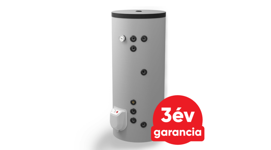 ELDOM Green Line S21 300 álló indirekt HMV tartály (300 liter / 2 párhuzamos hőcserélő / 9 kW elektromos fűtőbetét)