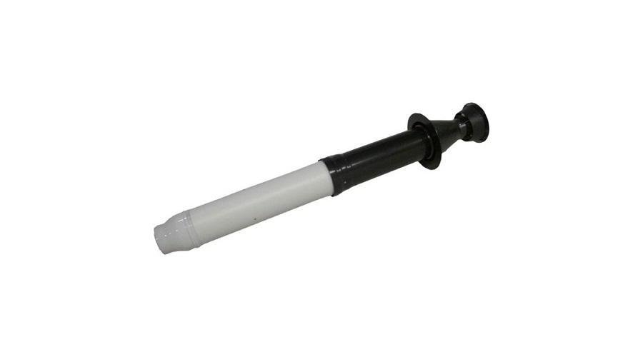 Ariston Tetőátvezető idom, alu/pp, Ø60/100 mm, fekete