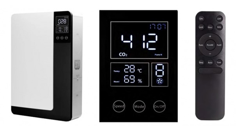 Fisher kétcsöves hővisszanyerős szellőztető 150 m3/h