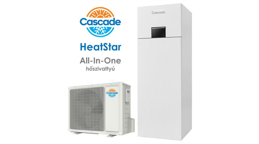 CASCADE HEATSTAR CRS-CQ12PDG/NHH2-M 12 KW ALL-IN-ONE OSZTOTT HŐSZIVATTYÚ