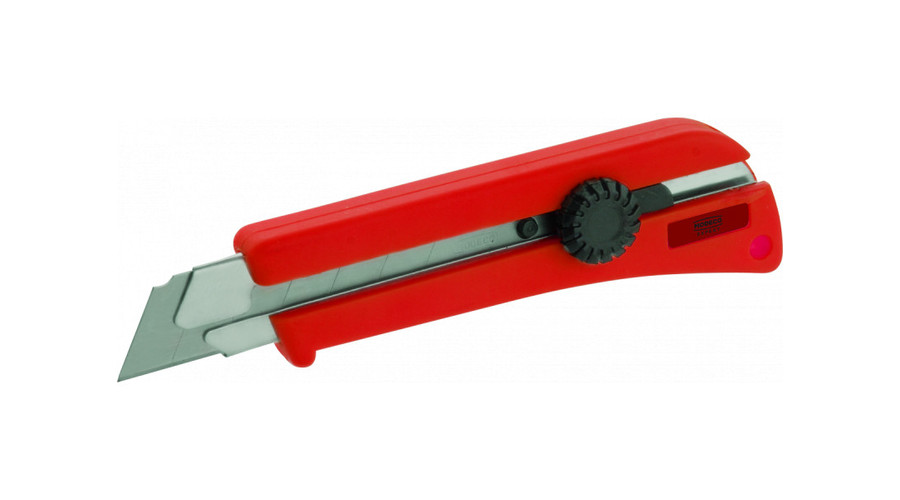 Koelner MO TAPÉTAVÁGÓ-25MM …. MN-63-041  Fémbetétes,csavaros tapétavágó kés 25 mm-es törhető pengével