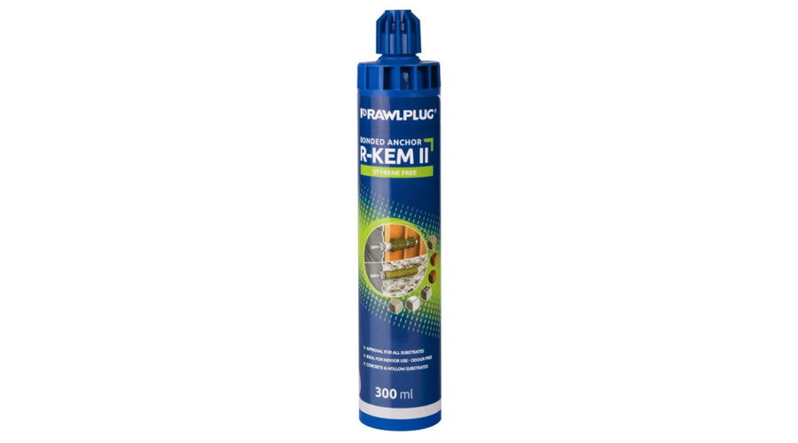 [55034] Koelner RAWL R-KEM-300 ....Kétkomponensű poliészter gyanta (300 ml.), CE-ETA (10 db/kart.)