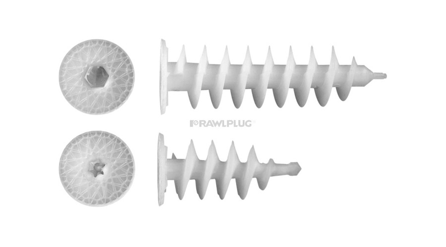 Koelner POLISZTIROL DÜBEL 50 RAWL….Csavarmenetes poliszt.ISO PLUG dübel 55mm-es, TORX-40 (50db/doboz)