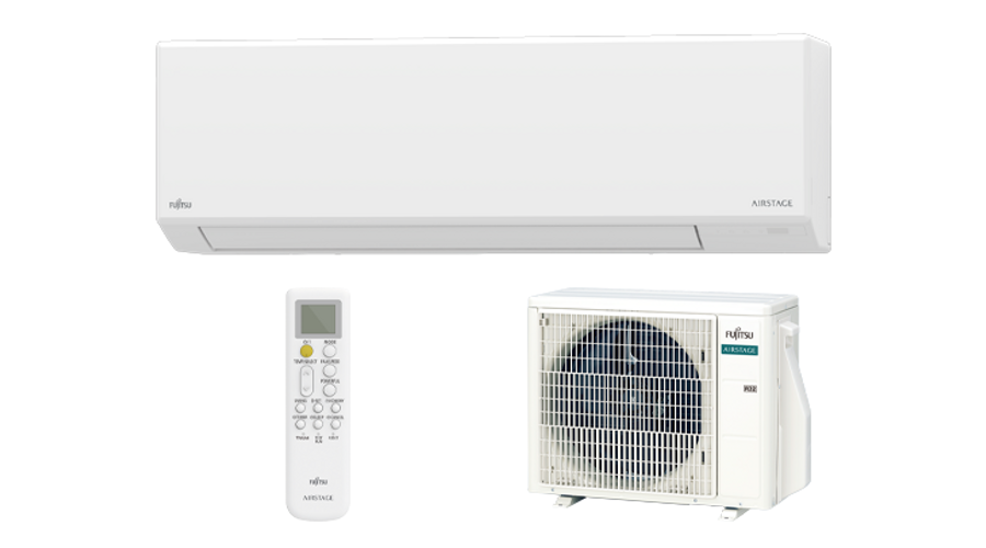 Fujitsu AIRSTAGE ASEH12KLTA/AOEH12KLTA oldalfali split klíma csomag 3,5 kW