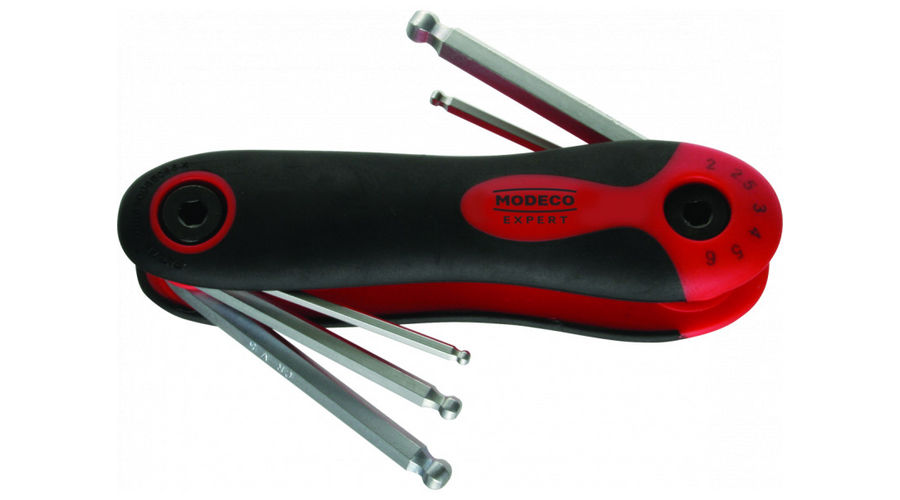 Koelner MO IMBUSZKÉSZL- 6 …. MN-54-132 6 db-os kinyitható imbusz kulcs készlet gömbvégű 2/2,5/3/4/5/6 mm