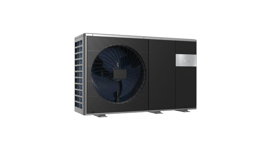 [MHC-V8WD2N7-E30] Midea MHC-V8WD2N7-E30 monoblokkos M-Thermal hőszivattyú (R290, 8 kW, 1 fázis, fűtőbetét 3 kW, fekete)