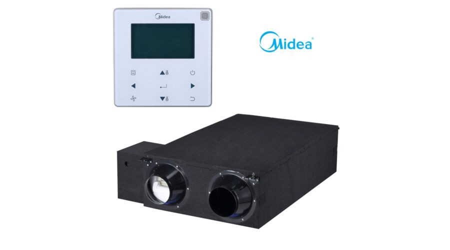 Midea HRV-D1000(C) hővisszanyerős szellőztető DC Inverter (fejlesztett távszabályzóval)