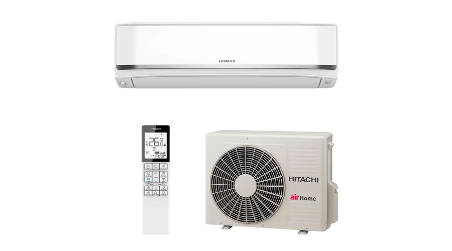 HITACHI New Airhome 800 RAK-XJ25RHAE/RAC-XJ25WHAE oldalfali split klíma csomag 2,5 kW