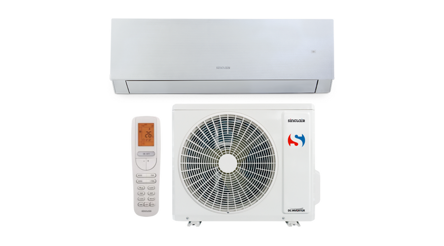 Sinclair Marvin SIH-12BIMS/SOH-12BIM oldalfali split klíma csomag 3,5 kW (ezüst)