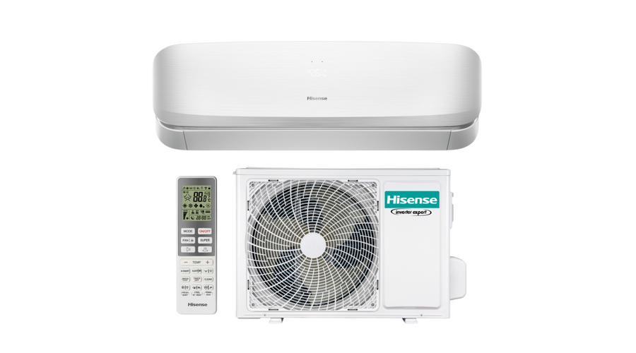 [QJ35XJ3A] Hisense Fresh Air QJ35XJ3A oldalfali split klíma csomag 3,5 kW (fehér)