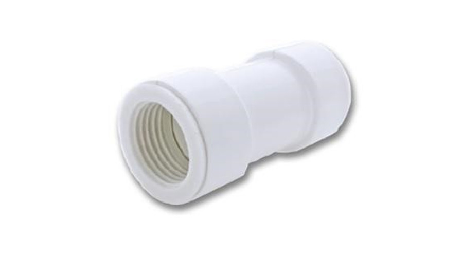 VECAMCO Merev PVC kondenzvízcső toldó, 20 mm átmérő, fehér (FF karmantyú)