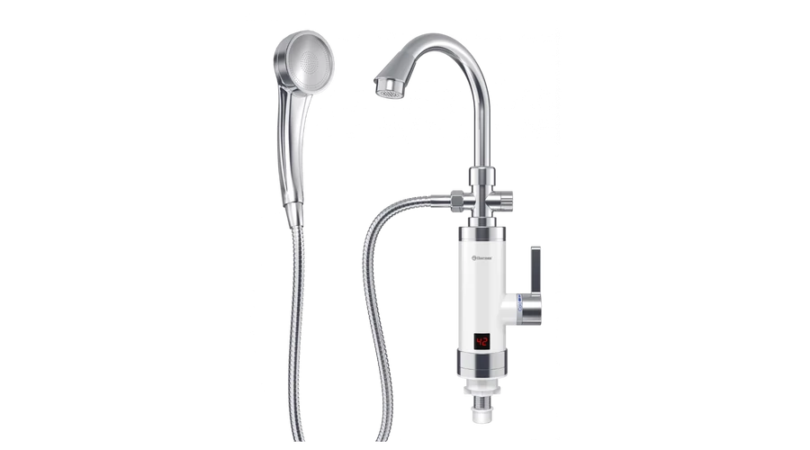 [24292900FC03] Thermex FOCUS 3000 átfolyós elektromos vízmelegítő csaptelep és tusolófej (3 kW)
