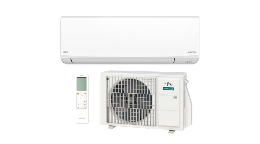 Fujitsu AIRSTAGE ASEH09KJCAL/AOEH09KJCA oldalfali split klíma csomag 2,5 kW (fehér)