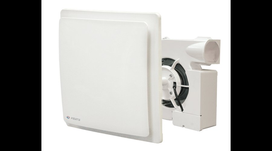 Vents VNV-1D TR Egycsöves Szellőzőrendszerbe Építhető Falba Süllyeszthető Ventilátor Bekapcsolási Késleltetéssel és Időkapcsolóval