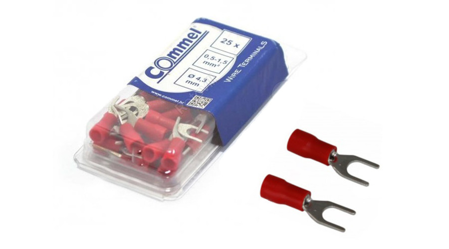 VILLÁS CSÚSZÓSARU SZIGETELT, 1.5mm2/4,3mm (25db/csomag)