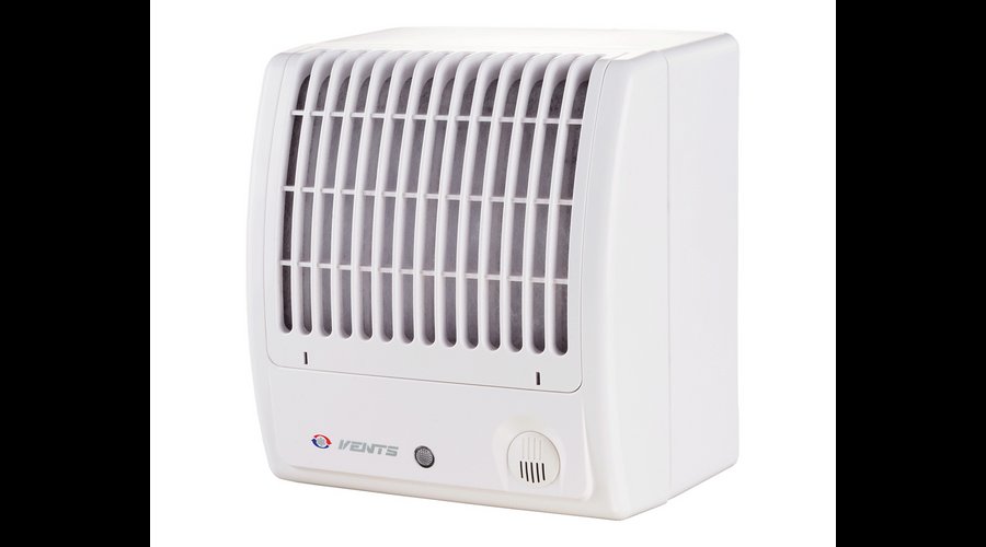 Vents 100 CFTH Turbo Magasabb Légszállítási Értékű Nagynyomású Elszívóventilátor Radiál Lapátkialakítással Páraérzékelővel és Időkapcsolóval