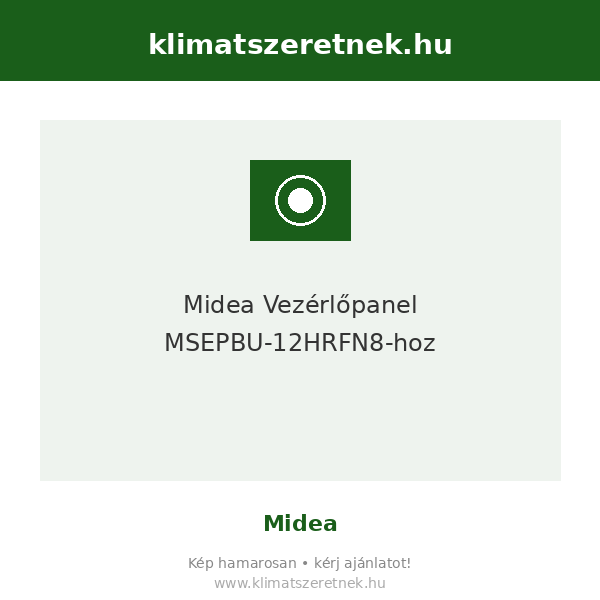 Midea Vezérlőpanel MSEPBU-12HRFN8-hoz