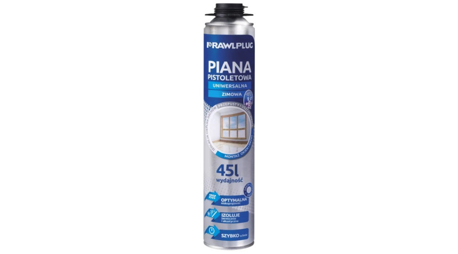 [04521] Koelner SPRAY PUR PISZ TÉL RPP-45-W-HU Pisztoly szerelhető TÉLI purhab spray 750 ml,45 L térfogat (12db/dob)