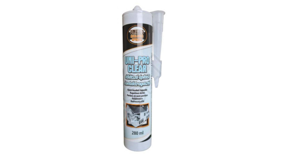 Koelner KART. UNI-PRO CLEAR .... Átlátszó építési szerelőragasztó 280 ml/kartus (12/karton)