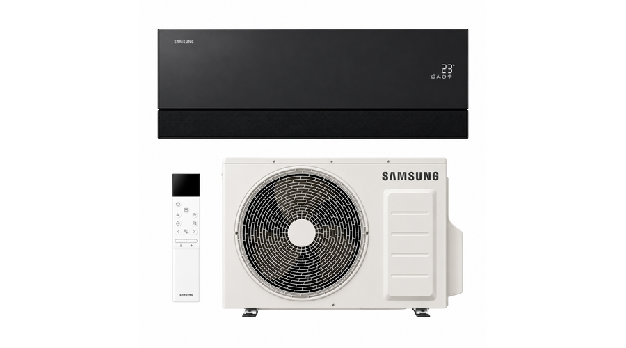 [AR70H09CAABNEU/WXEU] Samsung WindFree Première + oldalfali split klíma csomag 2,5 kW (Szappankő szénszürke)