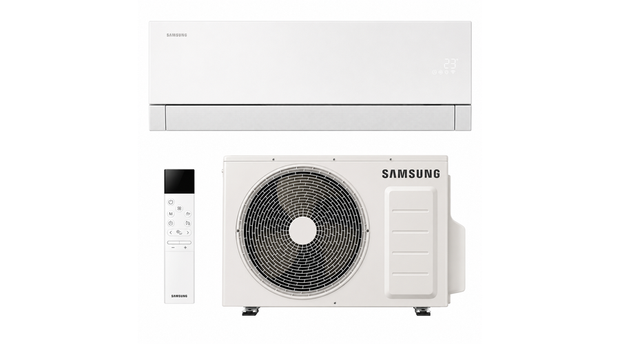 [AR70H09C1AWNEU/XEU] Samsung WindFree Première oldalfali split klíma csomag 2,5 kW (Tiszta fehér)