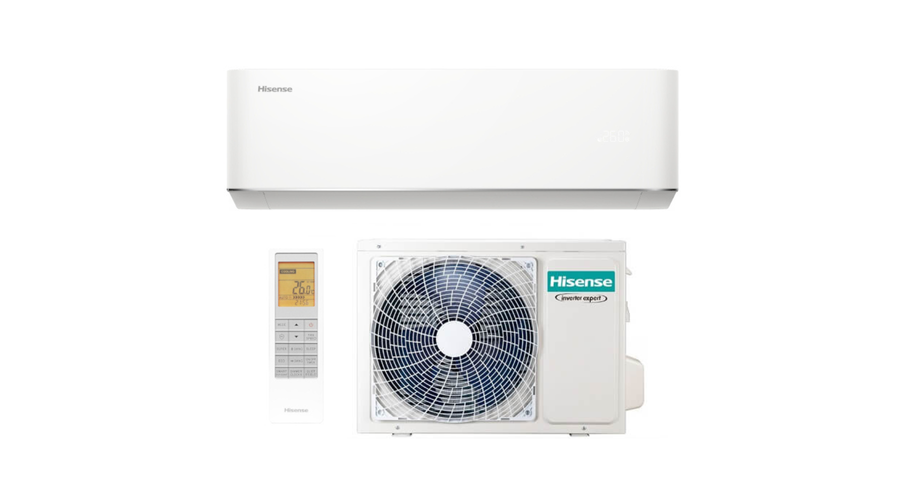 [KB35MR0BG/AS35MR0EW] Hisense Wings Comfort KB35MR0BG/AS35MR0EW oldalfali split klíma csomag 3,4 kW