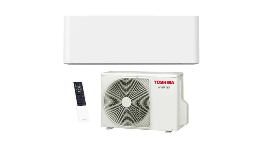 Toshiba Shorai Curve RAS-B13P2KVSG-E/RAS-13P2AVSG-E oldalfali split klíma csomag 3,5 kW