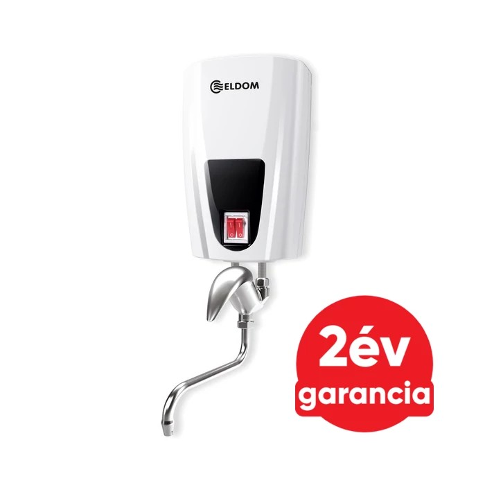 [241717000052] ELDOM E52 konyhai elektromos átfolyós vízmelegítő egykaros csapteleppel (5 kW)