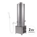 WENTOREX Banno WS-D 70 fatüzelésű acél vízmelegítő csaptelep csatlakozással - 70 liter / 4,5 kW tűztér