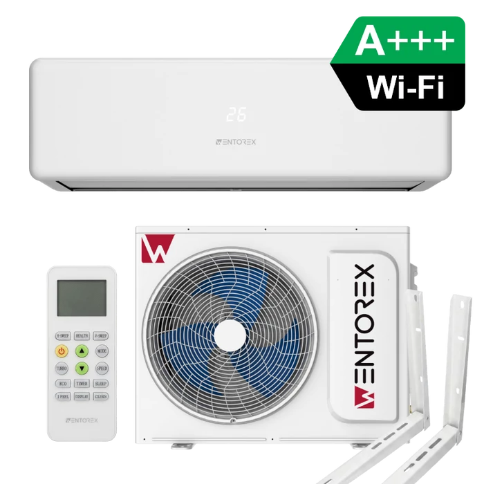 [636563218000COT] WENTOREX Colorado 18 WiFi oldalfali split hűtő-fűtő klíma csepptálca fűtéssel, tartó konzollal (R32 - 5,2 kW)
