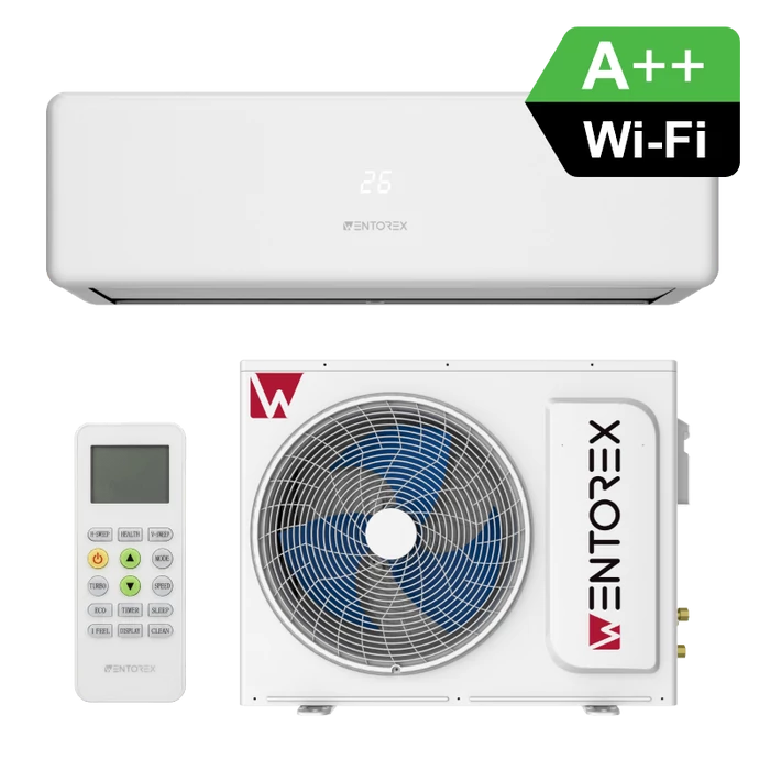 [636563212000CA] WENTOREX California 12 WiFi oldalfali split hűtő-fűtő klíma (R32 - 3,5 kW)