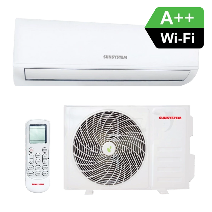 [630303000012] SUNSYSTEM 120C-HSD WiFi oldalfali split hűtő-fűtő klíma (R32 - 3,5 kW)