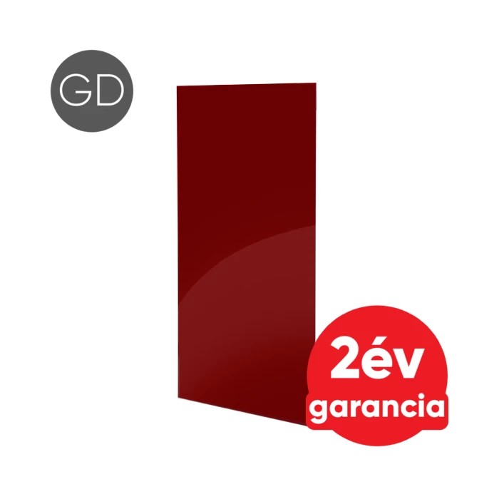 FALCON IPCW Glass Design 600 mennyezeti és fali infra panel (bordó) 2 db törölköző tartóval