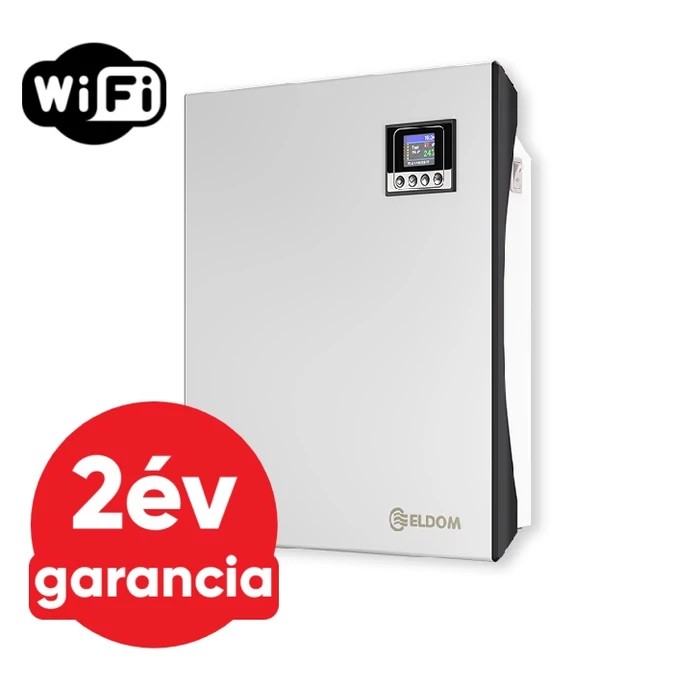 [351717000500GW] ELDOM Galant 5 WiFi elektromos fűtőpanel programozható vezérléssel (500 Watt - iOS és Android)