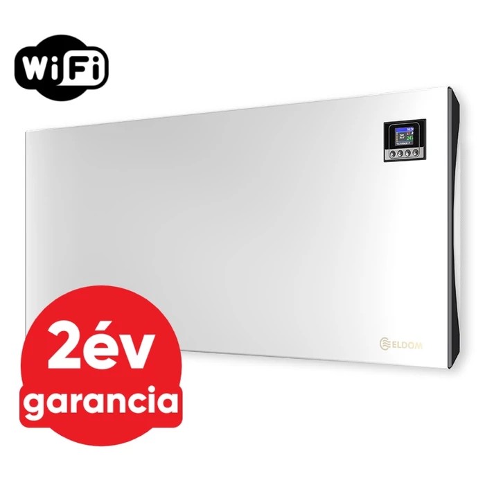 [351717002500GW] ELDOM Galant 25 WiFi elektromos fűtőpanel programozható vezérléssel (2500 Watt - iOS és Android)