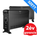 THERMEX CADORNA 2000 elektromos fűtőpanel lábon álló kialakítással - 2 db-os szett (2 kW / fekete)
