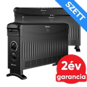 THERMEX CADORNA 2000 elektromos fűtőpanel lábon álló kialakítással - 3 db-os szett (2 kW / fekete)