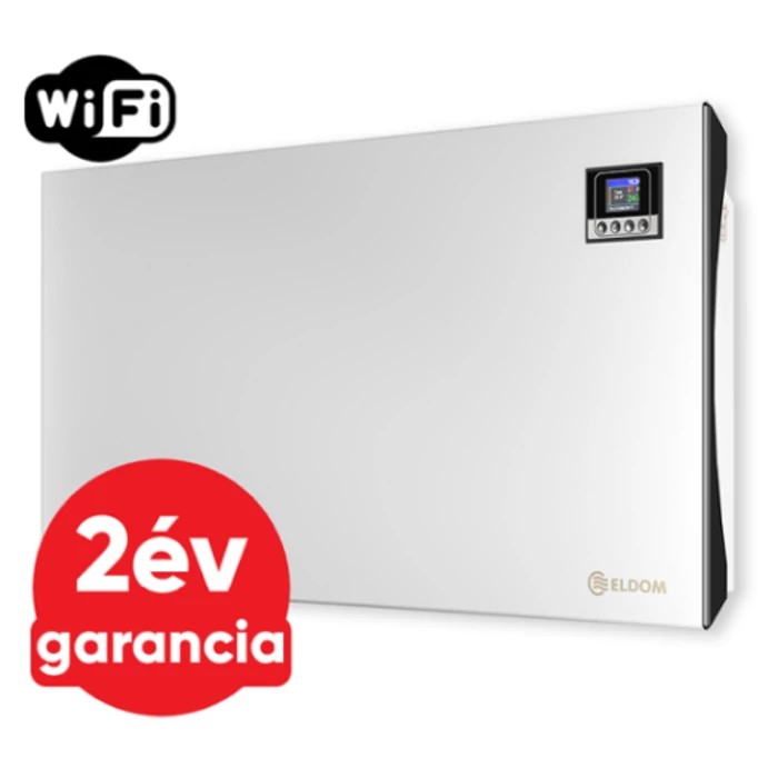 [351717202000GW] ELDOM GALANT-2 20 WiFi elektromos fűtőpanel programozható vezérléssel (2000 W - iOS és Android)