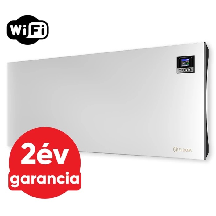 [351717203000GW] ELDOM GALANT-2 30 WiFi elektromos fűtőpanel programozható vezérléssel (3000 W - iOS és Android)