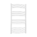 WENTOREX Arcos Central 600/1200 vízteres, ívelt törölközőszárító radiátor (fehér - 600 mm)