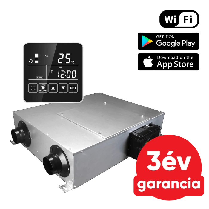 [65104800CD600] FALCON HRV CENTRAL 600 CF-BP Wi-Fi központi hővisszanyerős szellőztető berendezés