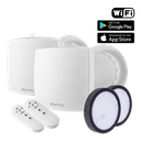 WENTOREX HRV One Medium WiFi egyhelyiséges hővisszanyerős szellőztető + F7 finomszűrő 2 db-os szett, párosítható