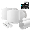 WENTOREX HRV One Medium WiFi egyhelyiséges hővisszanyerős szellőztető + 60 cm toldócső 2 db-os szett, párosítható