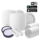 WENTOREX HRV One Medium WiFi egyhelyiséges hővisszanyerős szellőztető + F7 finomszűrő + toldócső 2 db-os szett, párosítható